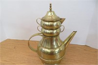 Brass Teapot, Cream & Sugar-Laton
