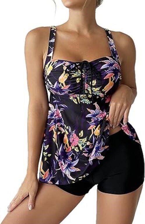 XL 2023 Women Bikini Set Leaf Printed Sleeveless T