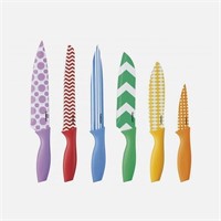 Cuisinart 12-Piece Printed Color Knife Set