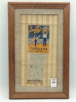 Framed Vintage Ad & Patch Sealey