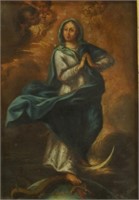 18th CENTURY PORTUGUESE "VIRGIN OF THE IMMACULATE
