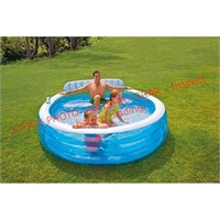 Intex Family Lounge Oval Plastic Inflatable Pool