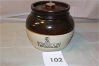 NO. 2 BROWN BEANPOT MARKED E. SWASSEY & CXO.