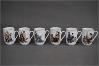 1982 & 1985 Norman Rockwell Collector Mug Sets