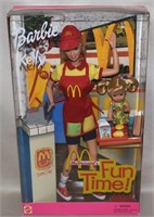 Mattel Barbie w/ Kelly Dolls McDonald's Fun Time
