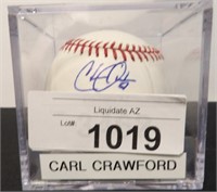 Autographed Carl Crawford Baseball