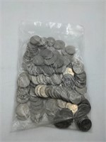 Bag of British 10 Pence coins - 16.2 Pounds