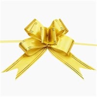 Pull Flower Bow/Ribbon - Gold, size 50, 13 units