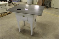 Game Processing Table w/1/2" Corian Top Approx 37"