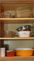 Three Shelves of Assorted Baking Dishes