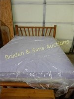 CONTEMPORARY FULL SIZE BED WITH BOX SPRINGS,