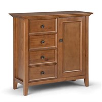 SIMPLIHOME Amherst SOLID WOOD 37 Inch Wide