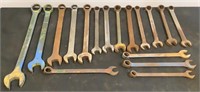 (17) Assorted Combo Wrenches