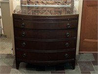1940s Antique Duncan Phyfe Style Mahogany Chest