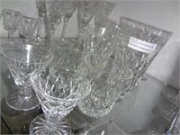 5 Pc Service For Two Crystal Glass Set