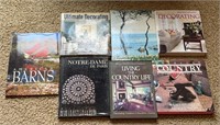 7 Hardback Books-Barns,Country Living,etc