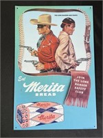 Merita Bread Lone Ranger Tin Sign