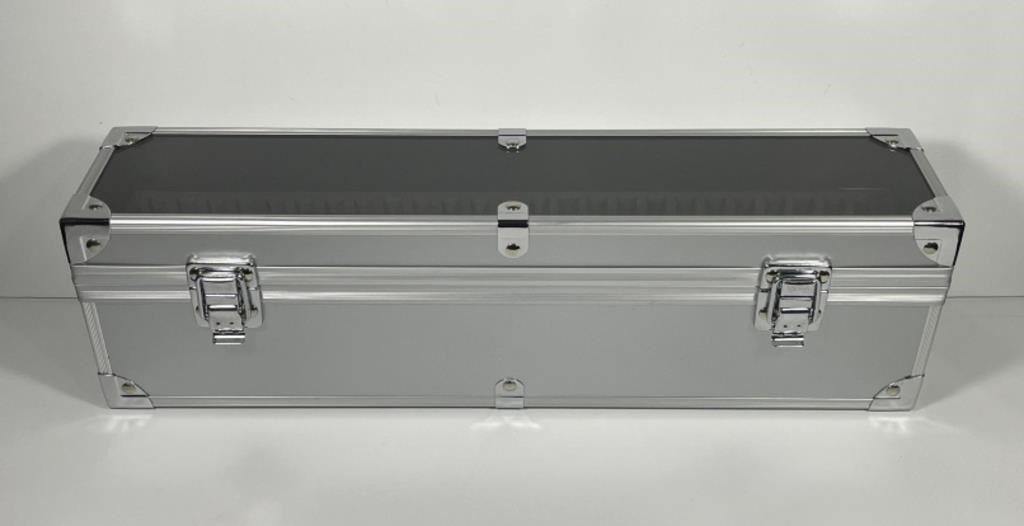 Custom 25-Slab Aluminum Presentation Case Box