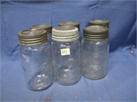 vintage canning jars .