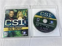 CSI FATAL CONSPIRACY PS3 Game - Excellent