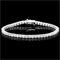 18k White Gold 7.45ct Diamond Bracelet