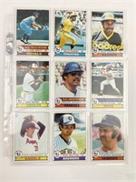 1979 Topps Baseball Incomplete Set