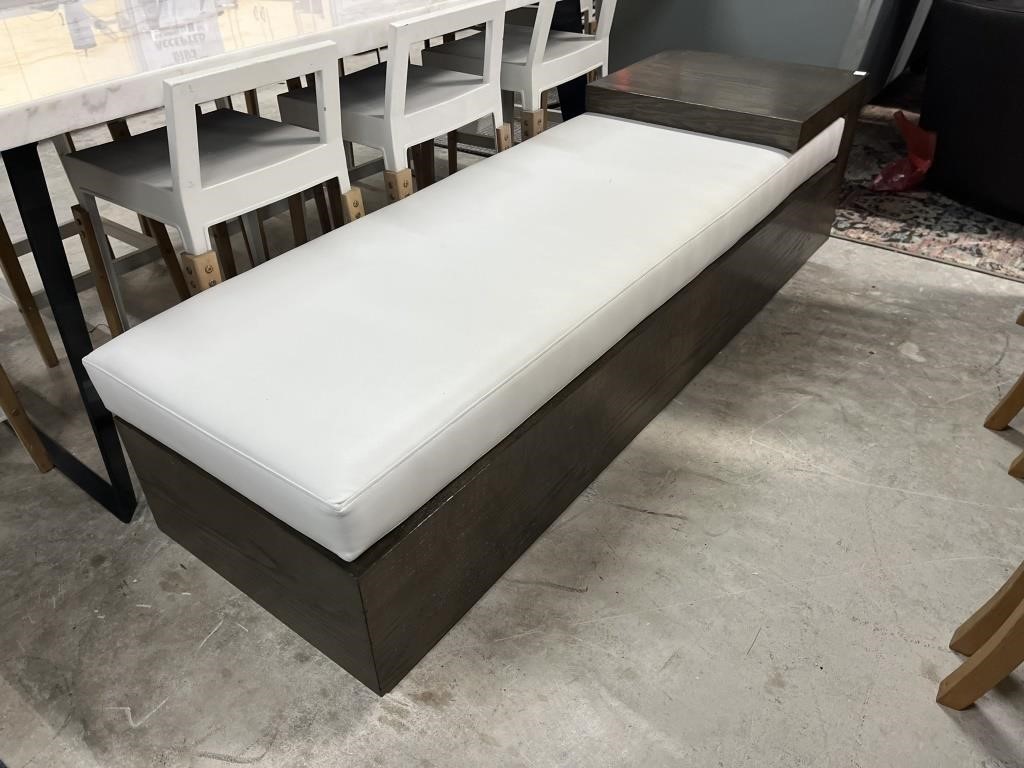Modern Entry / Bed Bench , Leather Style