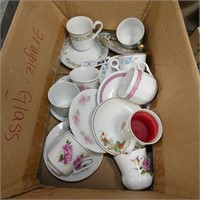 Various China Cups & Saucers