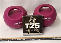 Work Out Lot-VALEO Weights & T25 DVDs