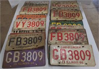 (AB) 1960s License Plates