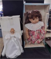 German Doll & Ceramic Angel