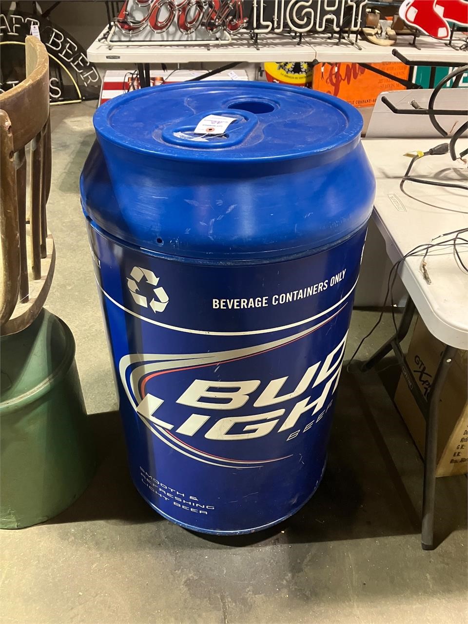 "Bud Light" Recycle Barrel