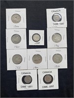 Group of Canadian Silver Coinage