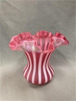 Unmarked Fenton Drapery Pattern Vase