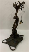 Figural Bronze Lamp Base