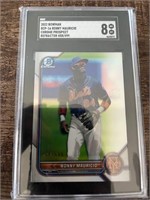 2022 Bowman Chrome Ronny Mauricio /499 SGC 8