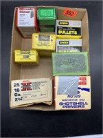 Partial boxes of assorted lead bullets. 2- boxes
