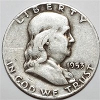 1953-D Franklin Half Dollar - Nicely Circulated