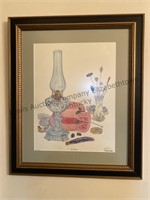 C Don Ensor picture framed matted picture, that