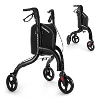 E9507  MaxKare 3-Wheel Rollator Walker, 33.2"-37.2