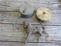 iron horse,chalkline & tape measurer