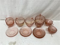 Pink Depression Glassware