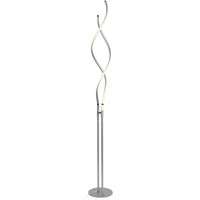 Embrace 60 in. Silver Modern LED Spiral Lamp