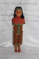hard plastic Indian doll