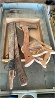 Hand saws, hatchet