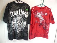 Qty of 2 Men's T-Shirts, Size 2XL