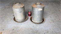 Galvanized Chicken Waterer Lot (some holes)