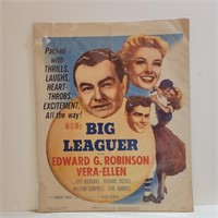 1953 "Big Leaguer" Movie Poster