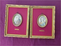 Louis XIV & Mary Antionette Portait Miniatures