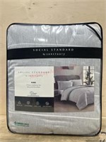 Social standard king comforter set